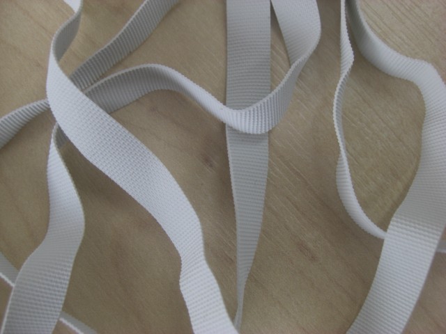 Badpak elastiek wit met anti slip 0,8 cm